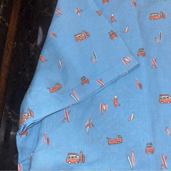 KAHALA 1936 ORIGINAL ALOHO SHIRT 2XL SKY BLUE SS LINEN COTTON - Picture 8 of 15